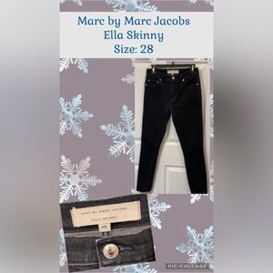 NWOT Marc BY MARC JACOBS Jeans / Ella Skinny, color: black, size: 28